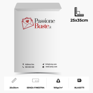 BUSTE 25x35cm <br>SENZA FINESTRA