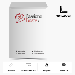 BUSTE 30x40cm <br>SENZA FINESTRA